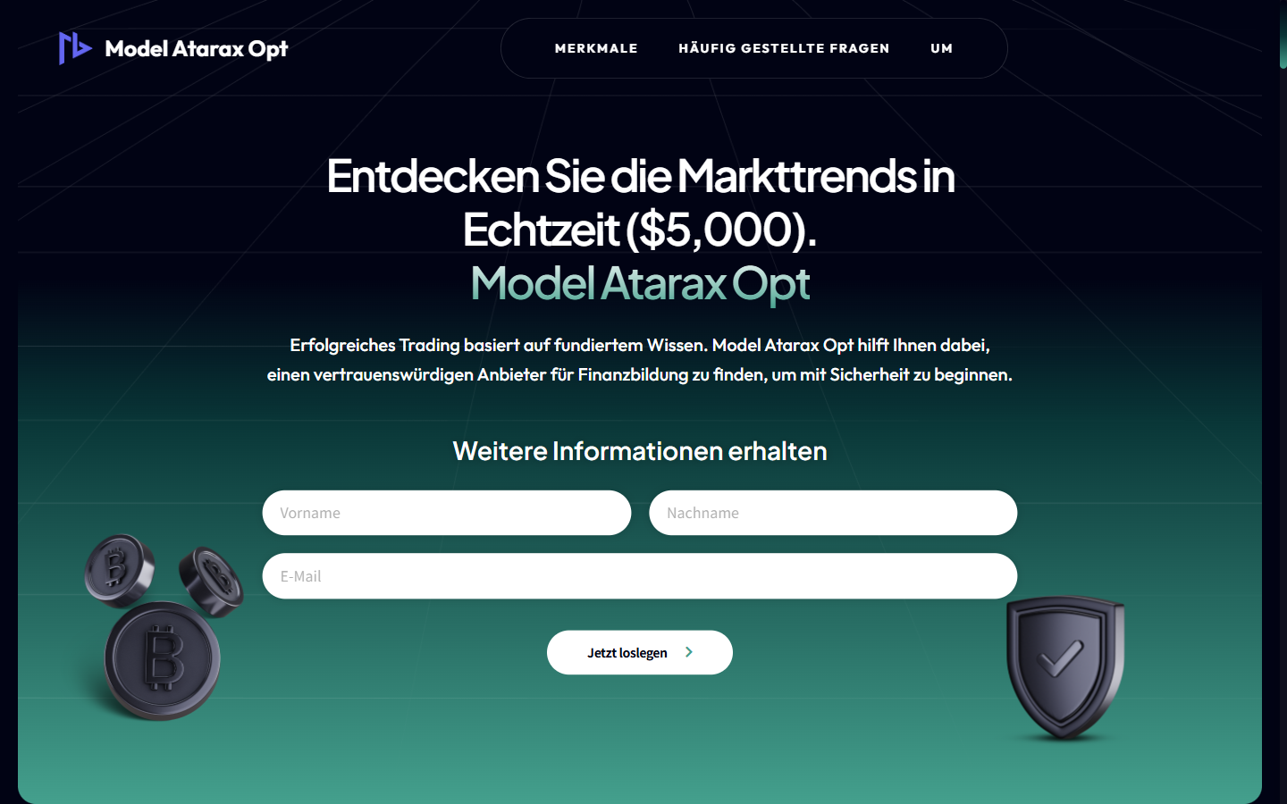 Model Atarax Opt（modelataraxopt.com）のトップページ