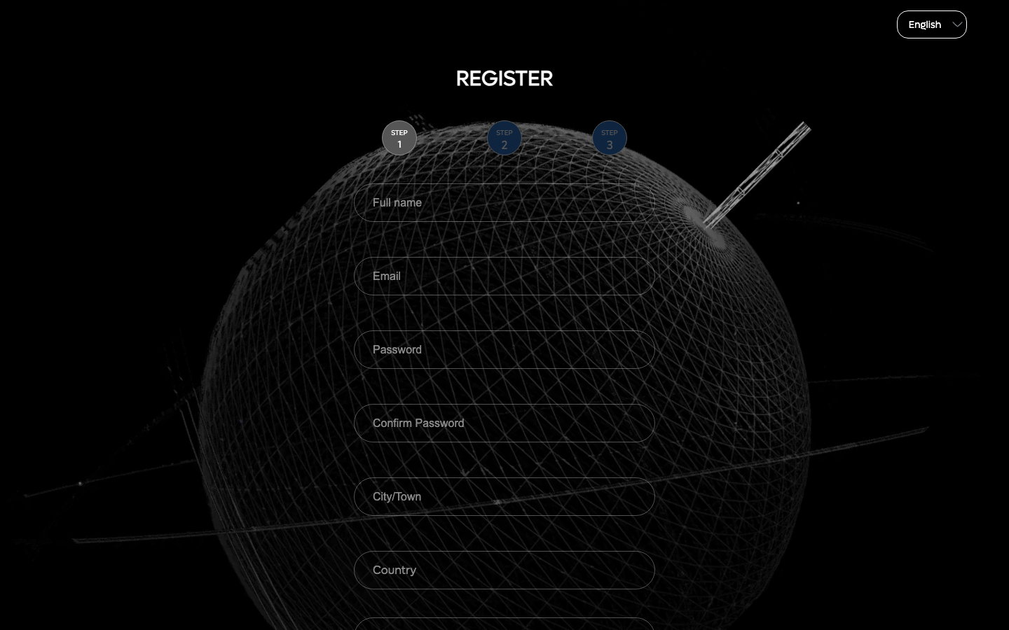 Partior（partiorwallet.com）の登録ページ