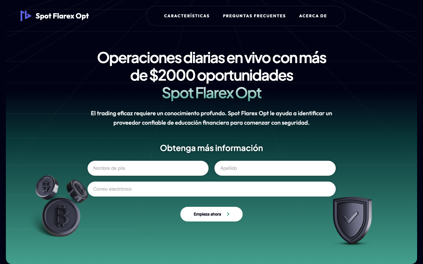 Spot Flarex Opt（spotflarexopt.com）のトップページ