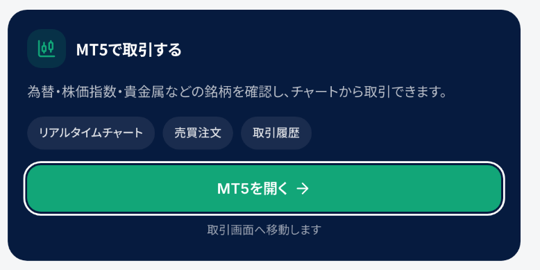 Golden Xの運用状況の画面のMT5の欄