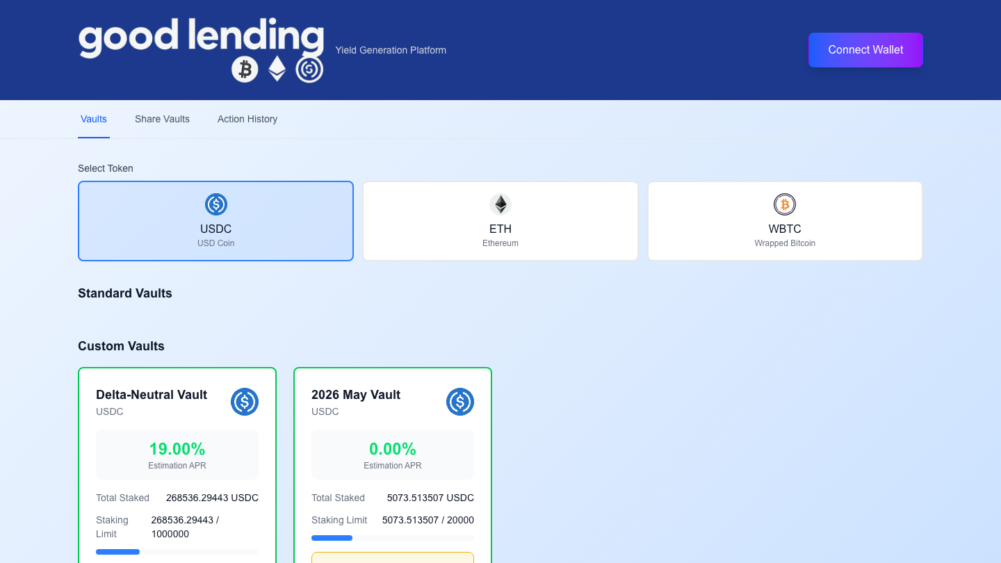 Good Lendingのトップページ