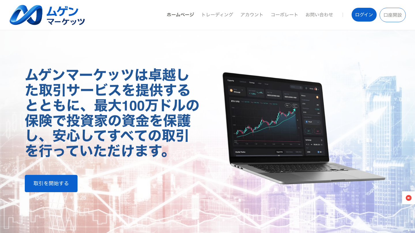 ムゲンマーケッツのトップページ